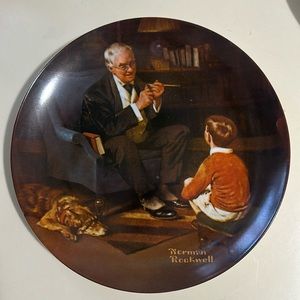 Norman Rockwell plate. “The Tycoon “